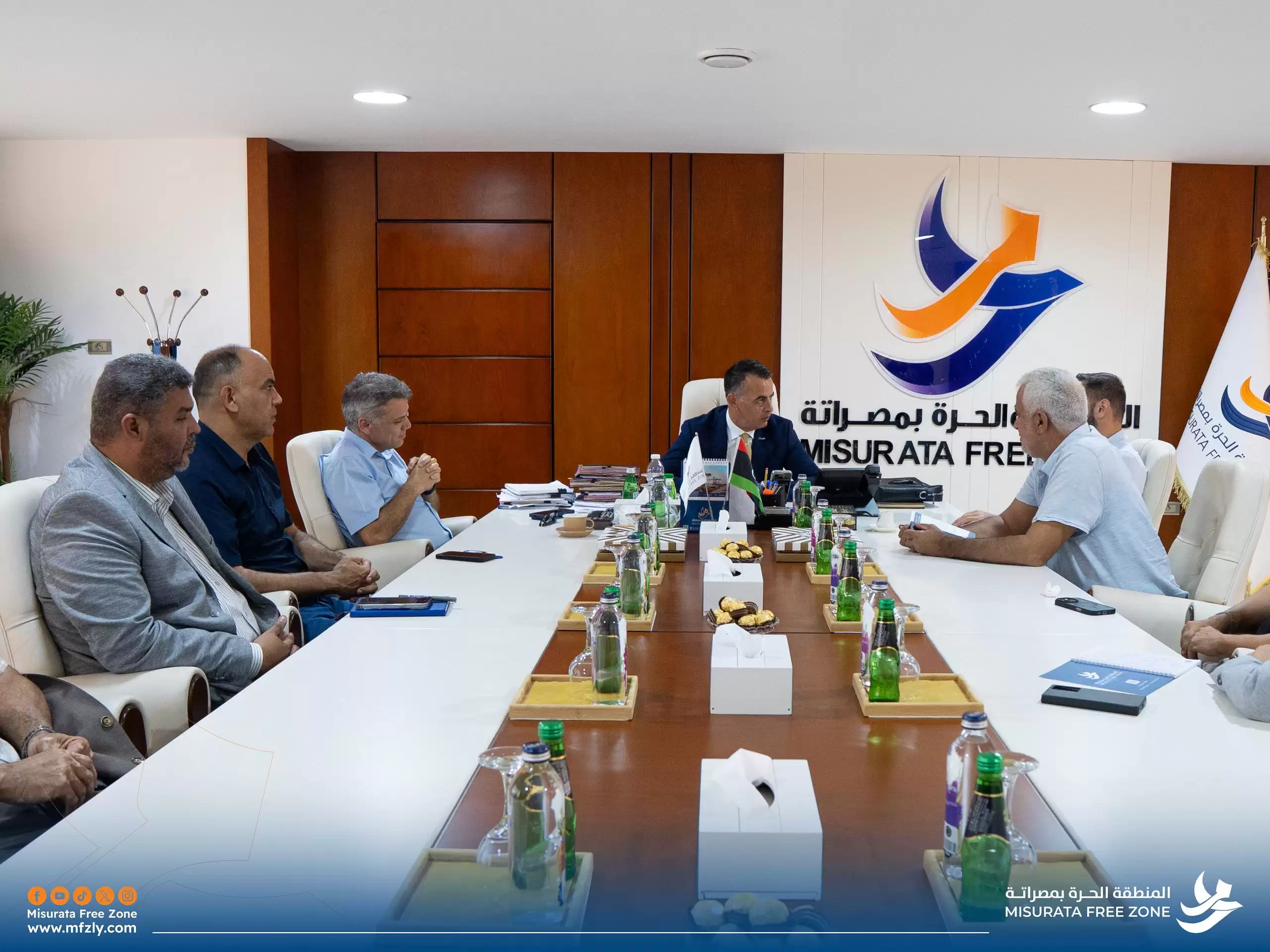 Misurata Free Zone Opens New Horizons for Cooperation with the Italian giant in petroleum industry "Eni "to Strengthen Oil & Gas Logistics